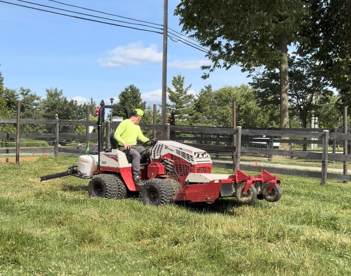 Team Orion work photo: Weed Control Ventrac